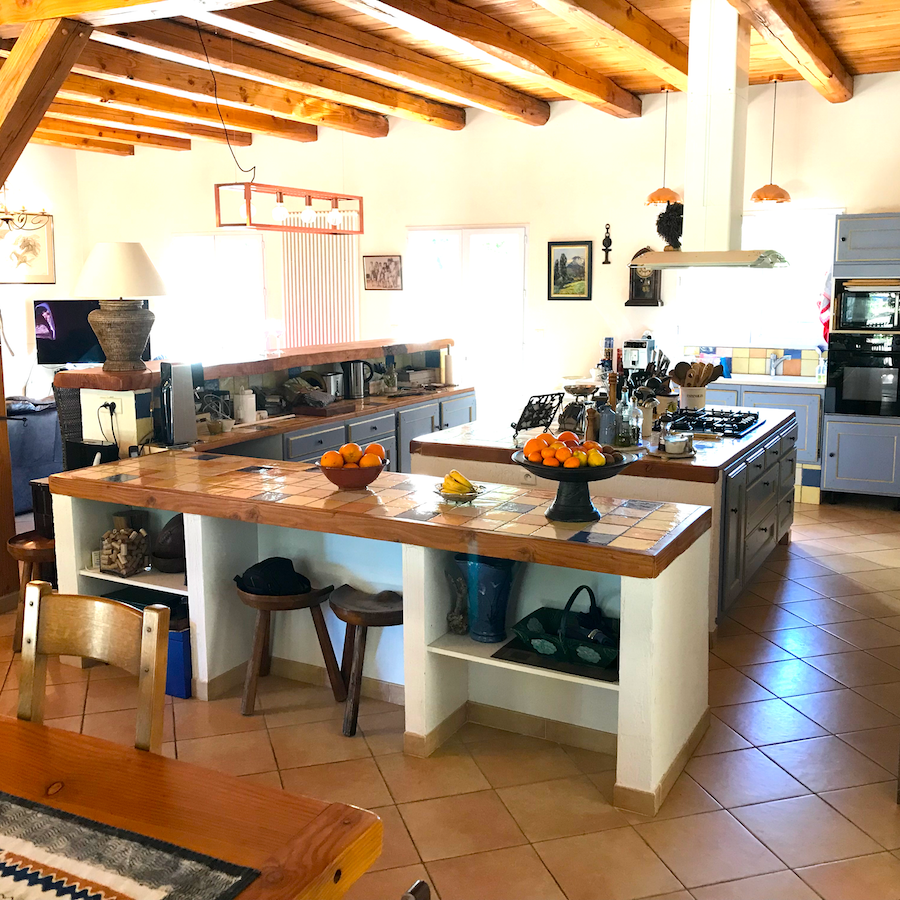 kitchen and dining great room area